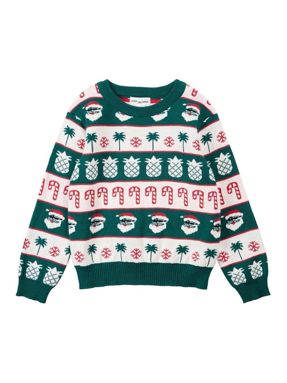 MILES THE LABEL Kids' Hawaiian Santa Print Fleece Sweatshirt
MILES THE LABEL